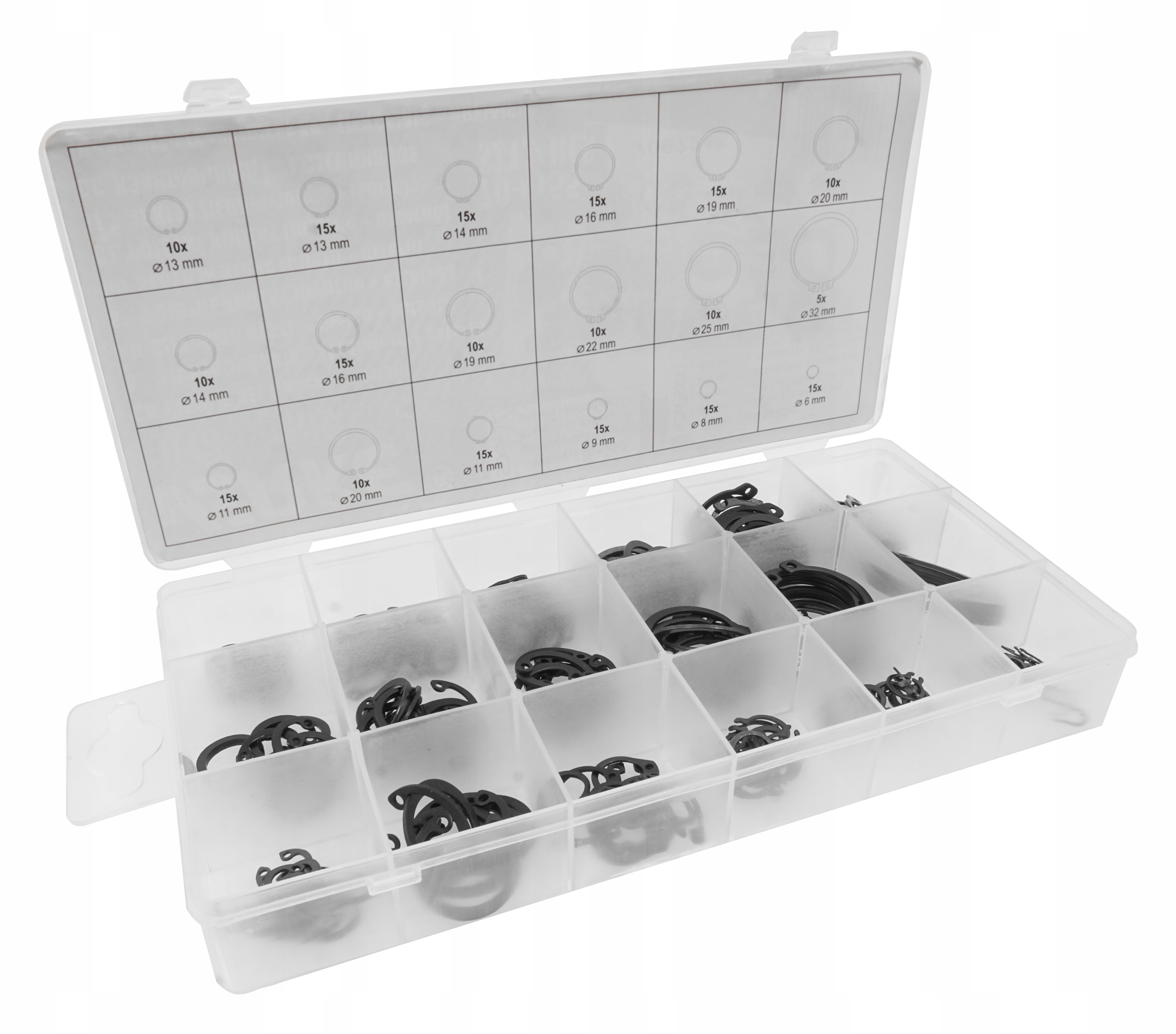 PIERŚCIENIE SEGERA WEWNĘTRZNE ZEWNĘTRZNE OSADCZE SEGERY ZESTAW PIERŚCIENI EAN (GTIN) 5904673574446