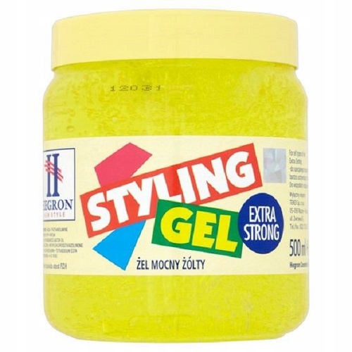 HEGRON Żel Styling Gel Extra Strong ŻÓŁTY 500ml