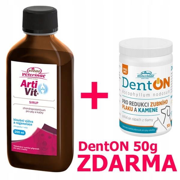 Vitar veterinae Artivit sirup 200 ml DentON Zdarma