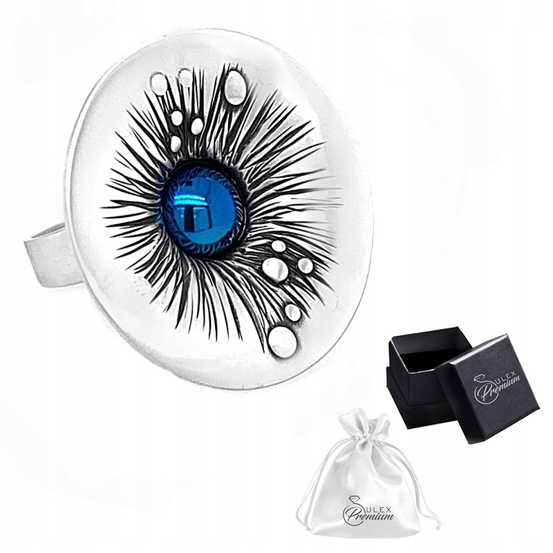 Prstýnek Stříbro Kámen Titan Kapky Rosy Ruční práce Dárek Pro ni