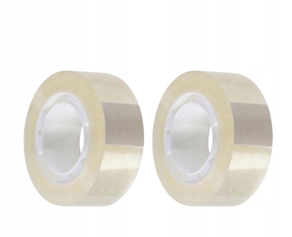 

Taśma biurowa klejąca przezroczysta 25mmx33m 2 szt