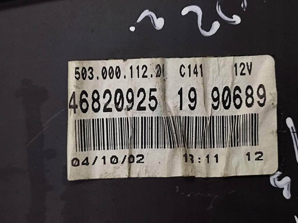 FIAT DOBLO and dials 46820925