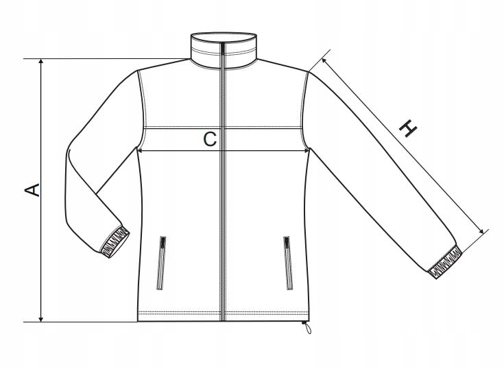 POLAR damski, rozpinana bluza, kieszenie RIMECK 504 malboro czerwony XL Rękaw długi rękaw