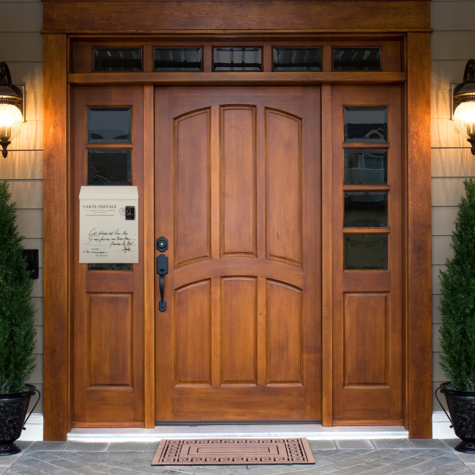 SKRZYNKA POCZTOWA WYSTRÓJ RETRO VINTAGE METAL Liczba elementów w zestawie brak informacji