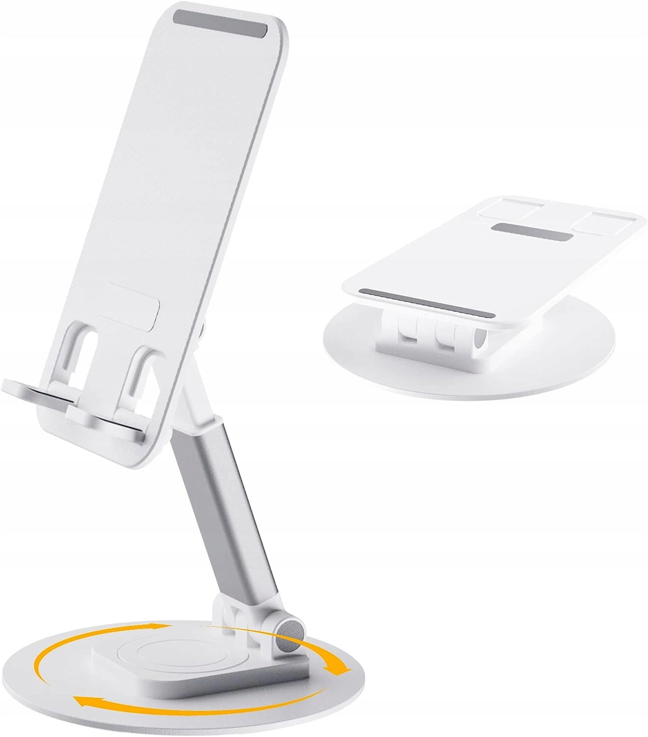 PODSTAWKA STOJAK TELEFON REGULOWANY SKŁADANY BIAŁY