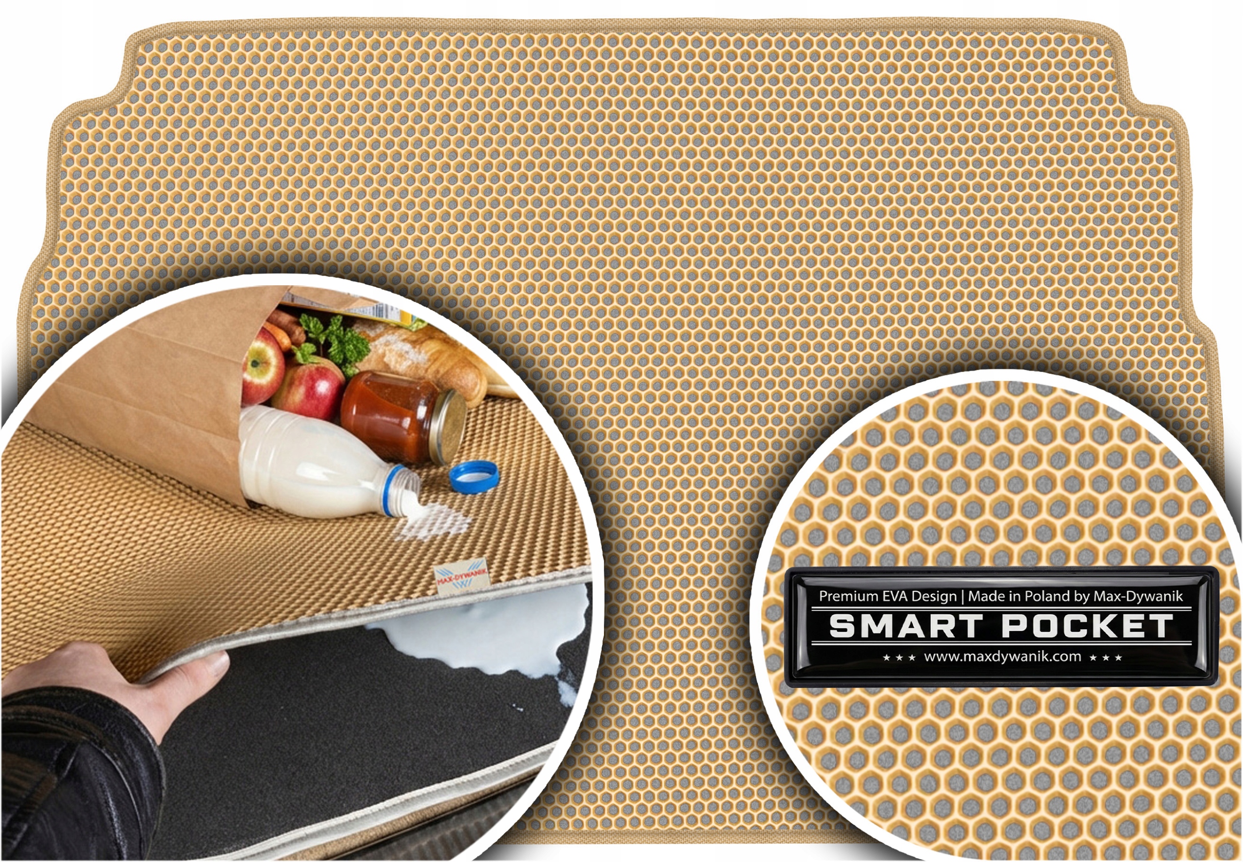 Mercedes E-Klasa W210 Sd 1995-2003 Vložka batožinového priestoru Eva Smart Pocket Béžová