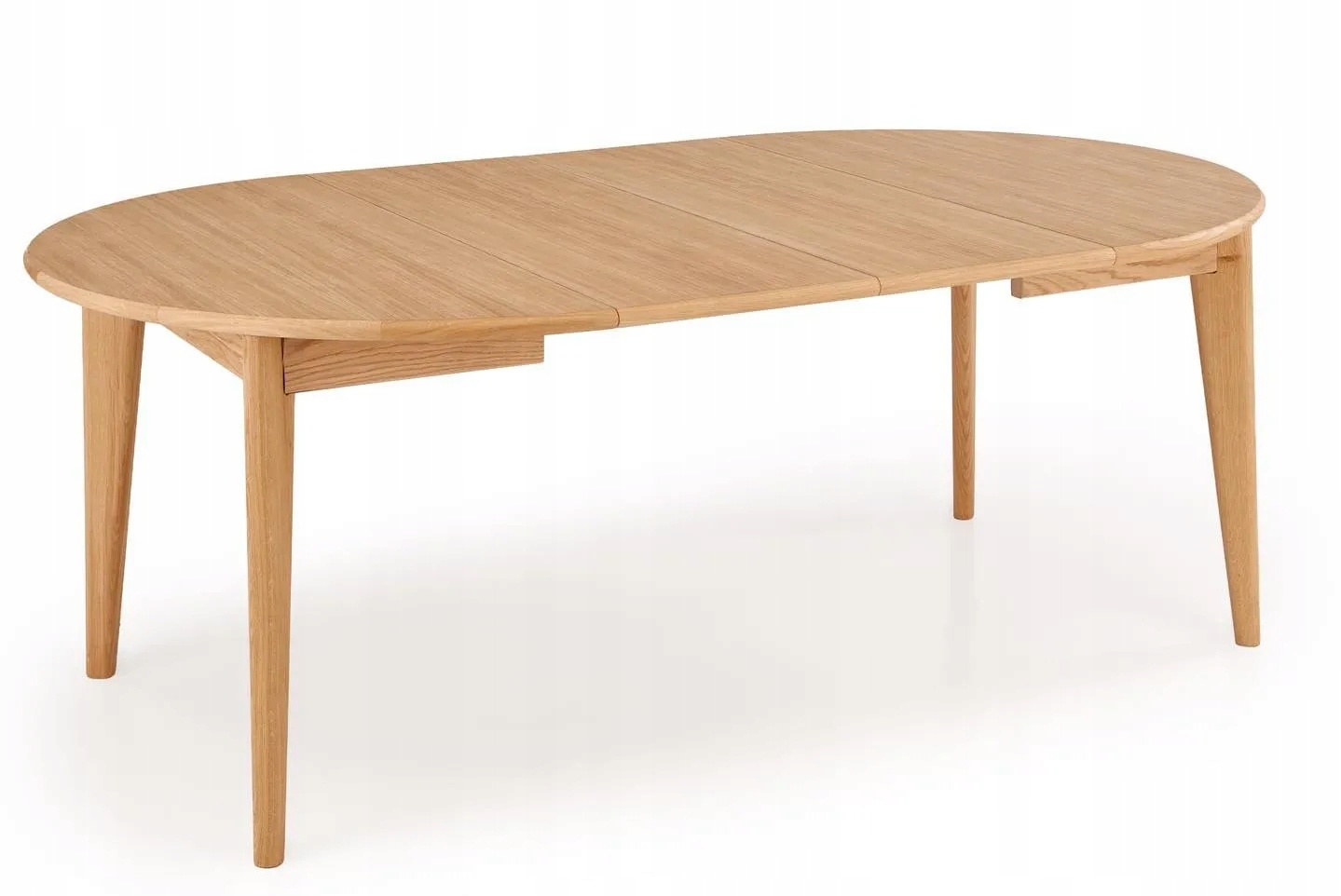 Stół Okrągły Rozkładany Magnus 120x120 Dąb Naturalny Jadalnia Halmar