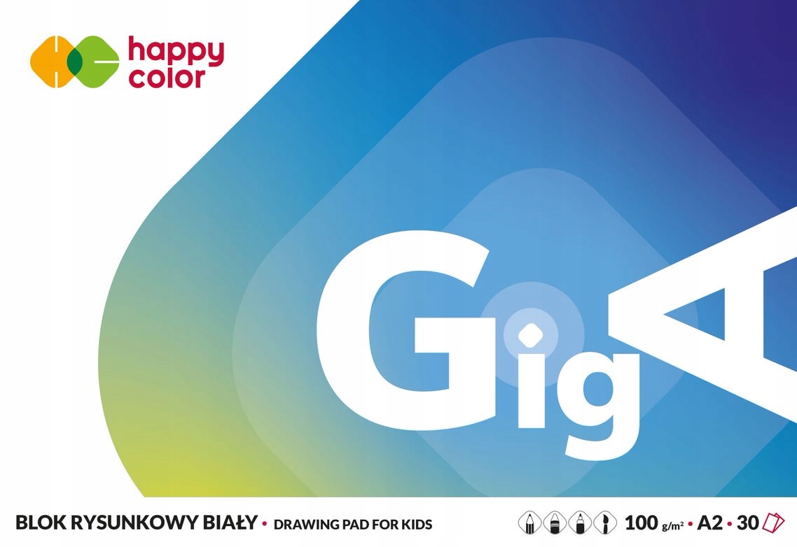 

Blok rysunkowy GigA biały, A2, 30 ark, 100 g/m2