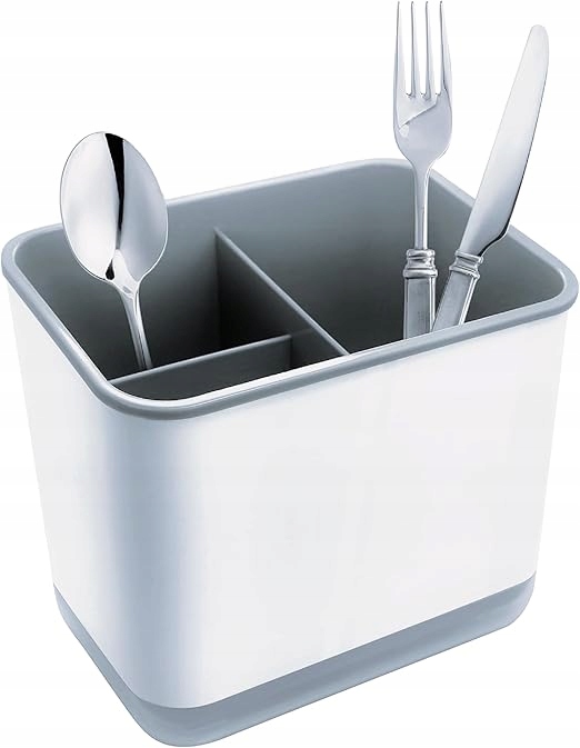 Odkapávač na příbory do dřezu šedý