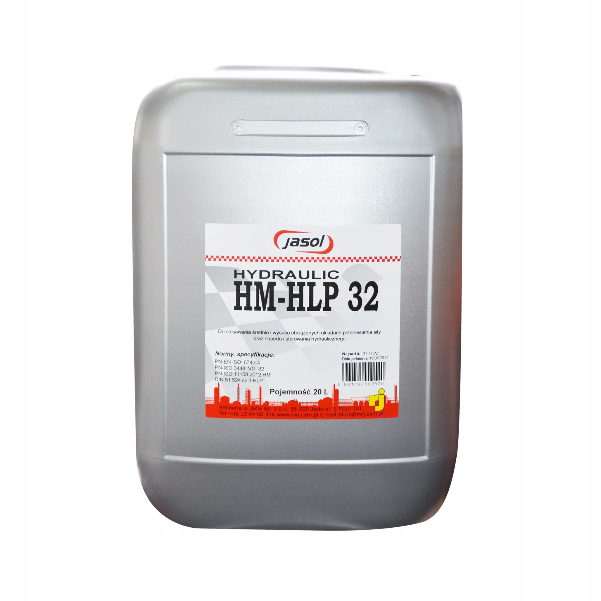 Olej hydrauliczny Jasol Hm/hlp 32 20 litrów