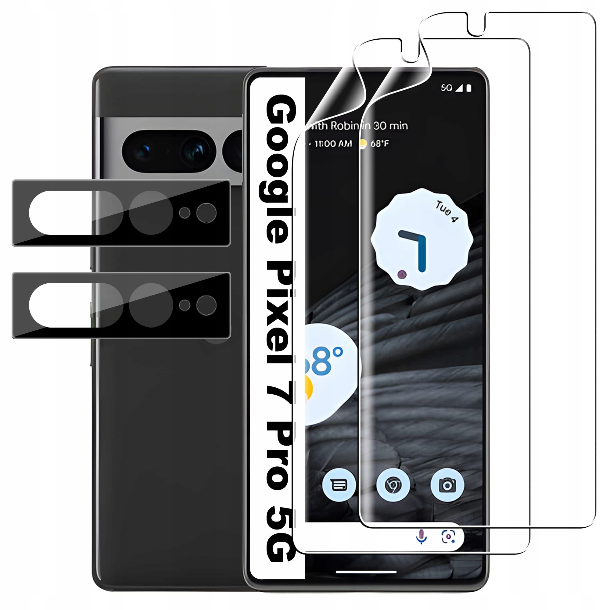 Folia Hydrożel Na Cały Ekran Do Google Pixel 7 Pro Przód Tył