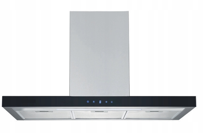 Okap Kuchenny Kominowy 90cm Pochłaniacz Led Przyścienny 564m3/h