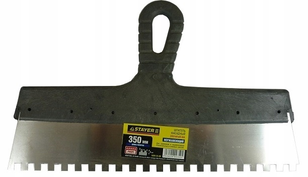 

Szpachelka Szpachla Paca Ząbkowana 350mm Ząb 8mm