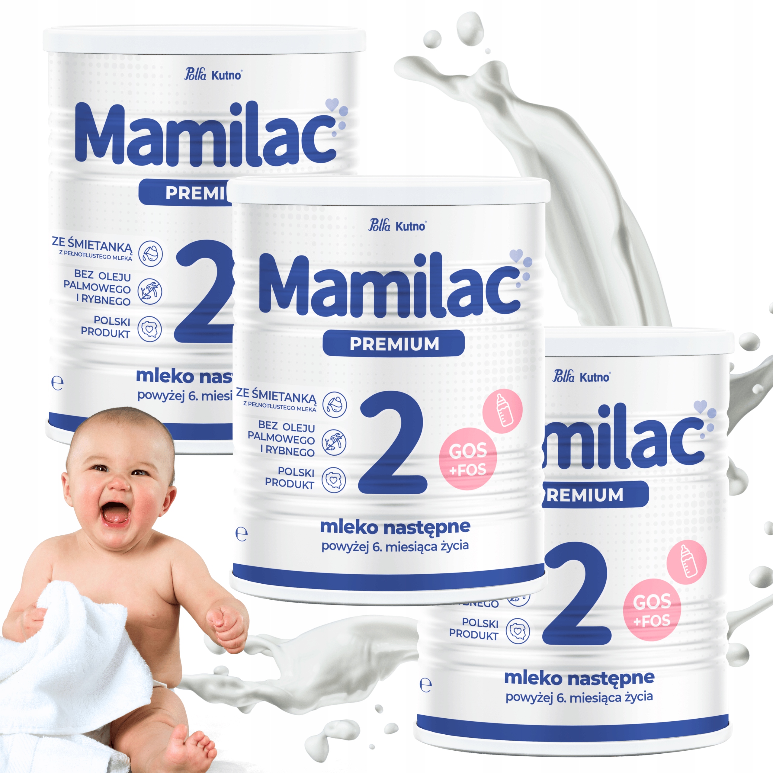 Mamilac Premium 2 Mleko Następne Po 6 Miesiącu Bez Oleju Palmowego 400G x4