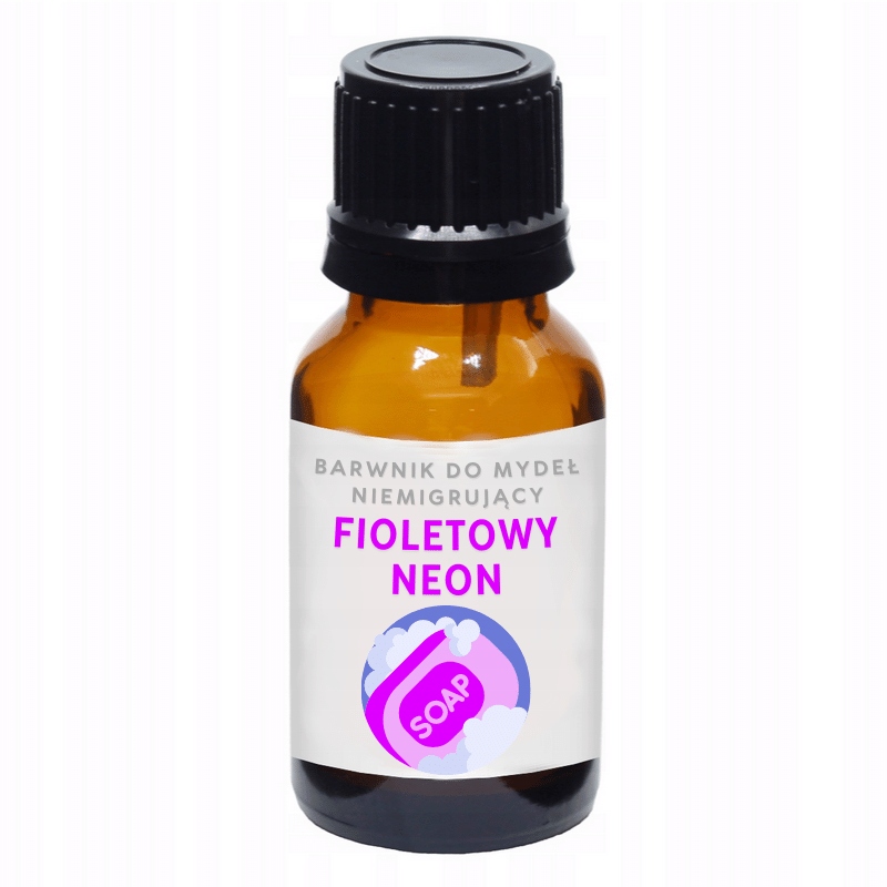 

Barwnik do mydła mydeł bazy Fioletowy Neonowy 10ml