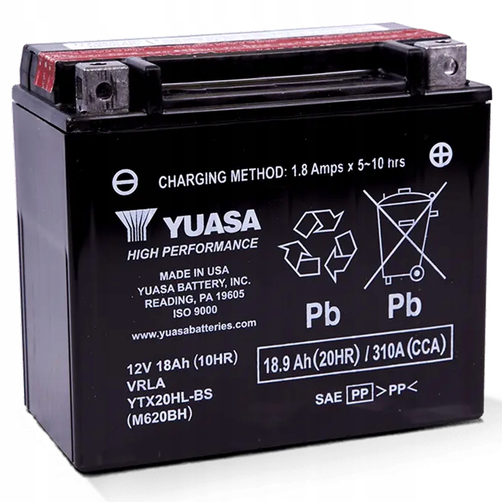 Akumulator Motocyklowy Yuasa Moto YTX20HL-BS 18AH 310A