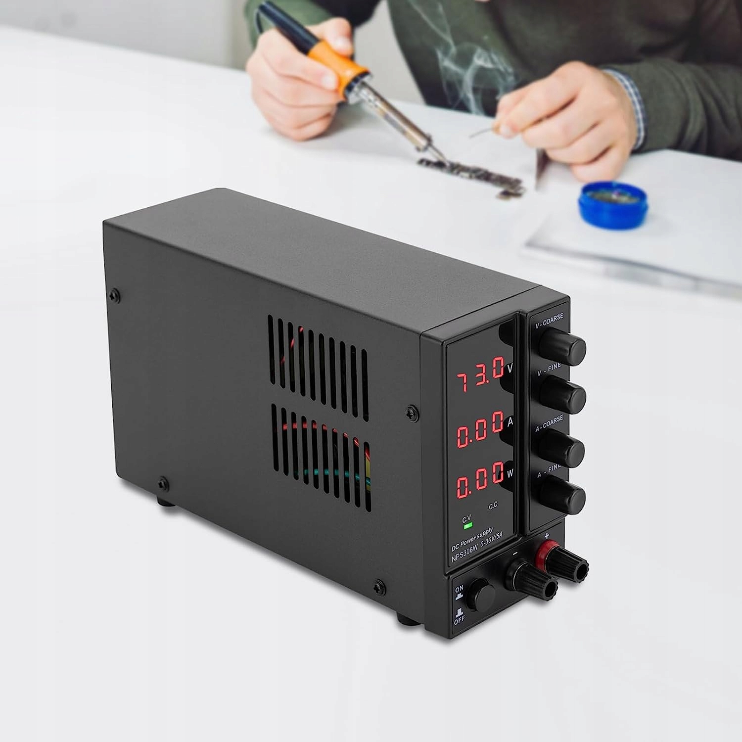 Zasilacz laboratoryjny 0-30V 0-6A Zasilacz DC LED Napięcie wyjściowe 0-30 V