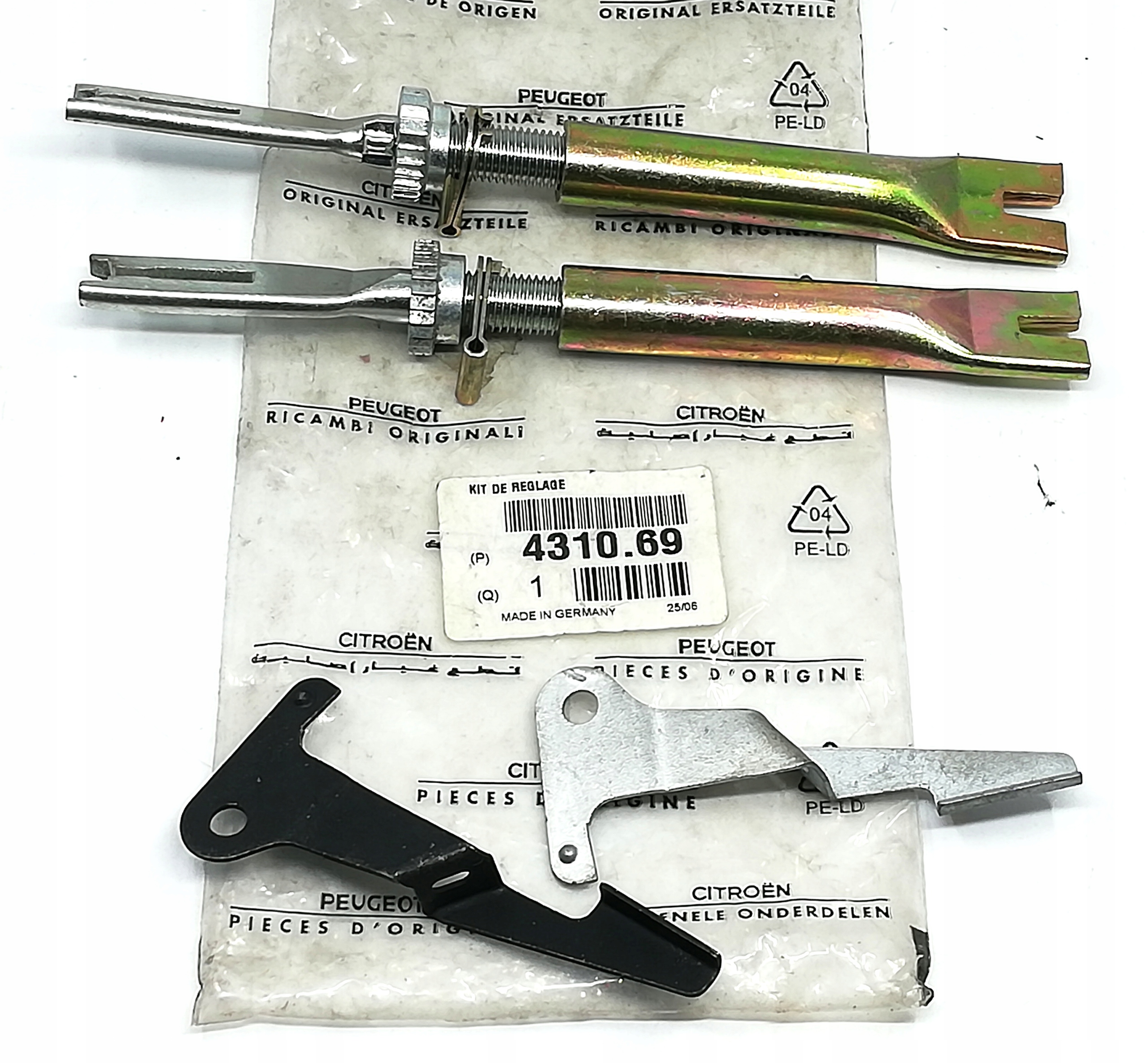 4310.69 - Комплект для ремонту гальм FIAT DUCATO 431069 OE!