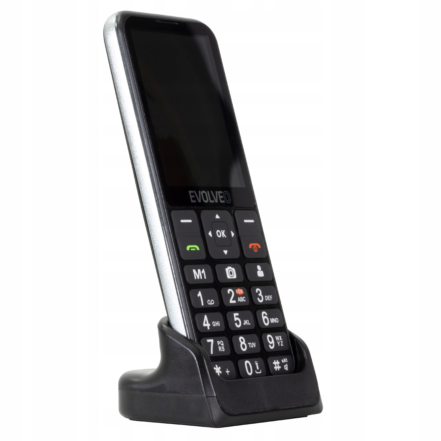 Evolveo EasyPhone Lt, mobilný telefón pre seniorov s nabíjacím stojanom