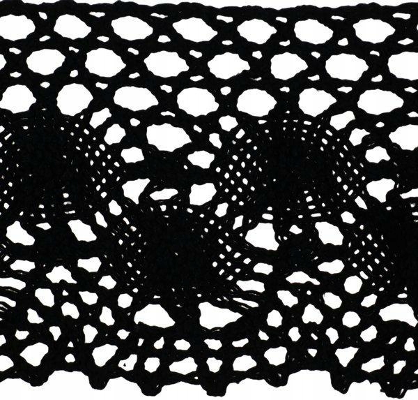 Krajka bavlněná 67mm/25mb černá C-214