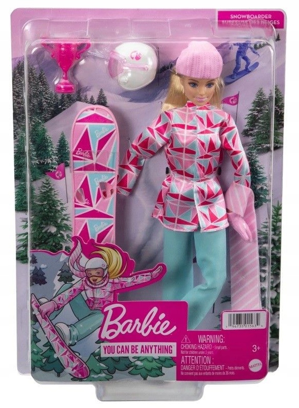BARBIE LALKA KARIERA SNOWBOARDZISTKA HCN32 Kod producenta HCN32