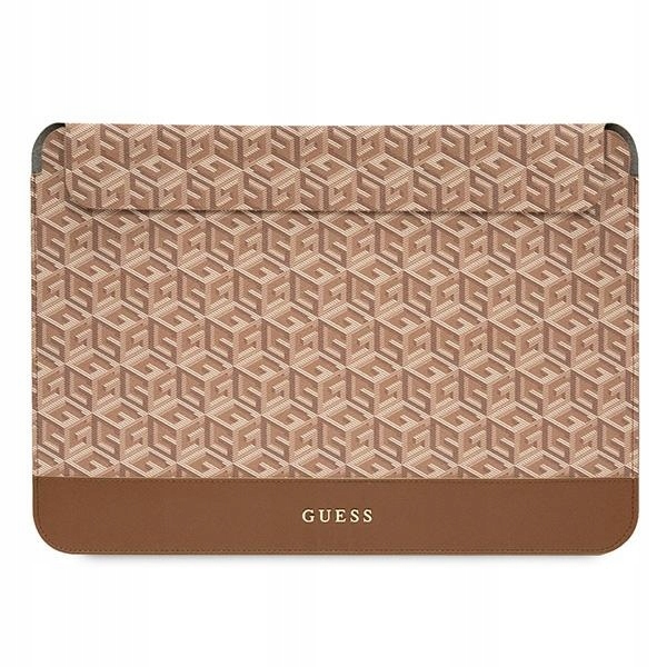 Guess Sleeve GUCS16HGCFSEW 16" hnědý/brown GCube Stripes