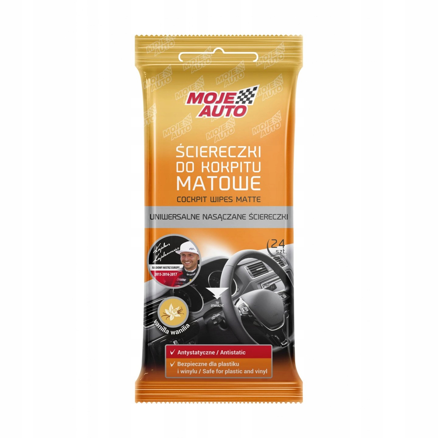 

Ściereczki do Kokpitu Moje Auto Mat Wanilia 24szt