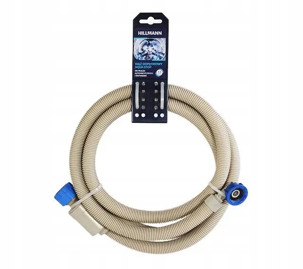 Wąż dopływowy do pralki, pralko-suszarki, zmywarki Hillmann AGDIN03 2,5m