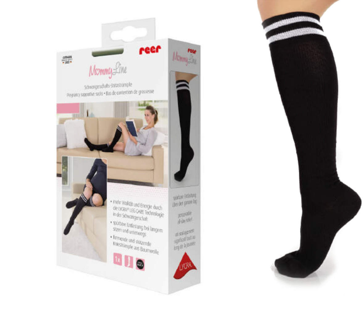 

Podkolanówki wspomagające bawełna lycra 35-38 Reer