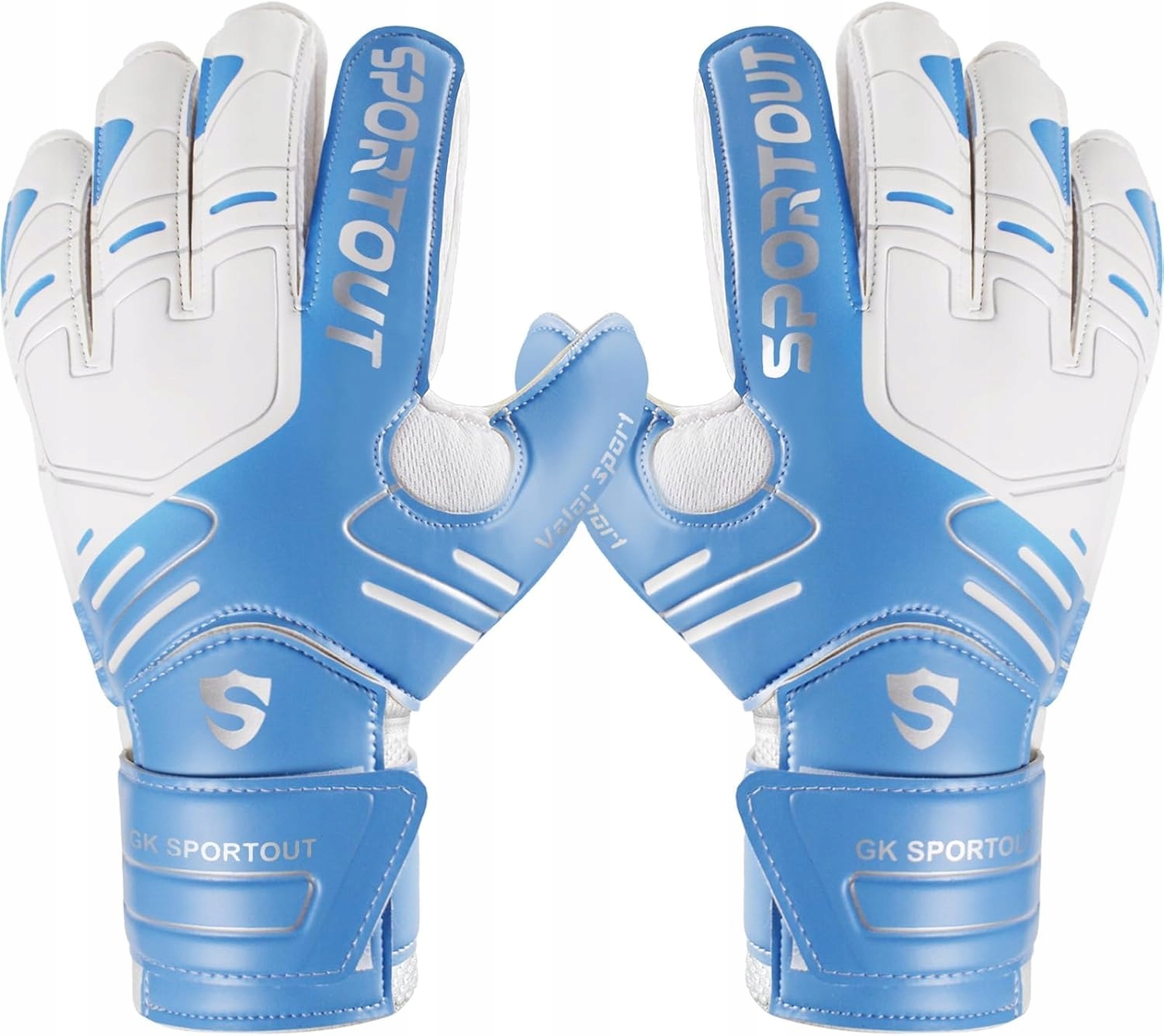 Fotbalové Rukavice Brankářské Gk Sportout Velikost 9 Modro-bílé