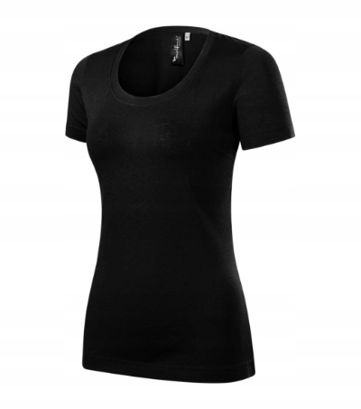 Dámská Tričko Merino Vlna Rise Slim-Fit černá S