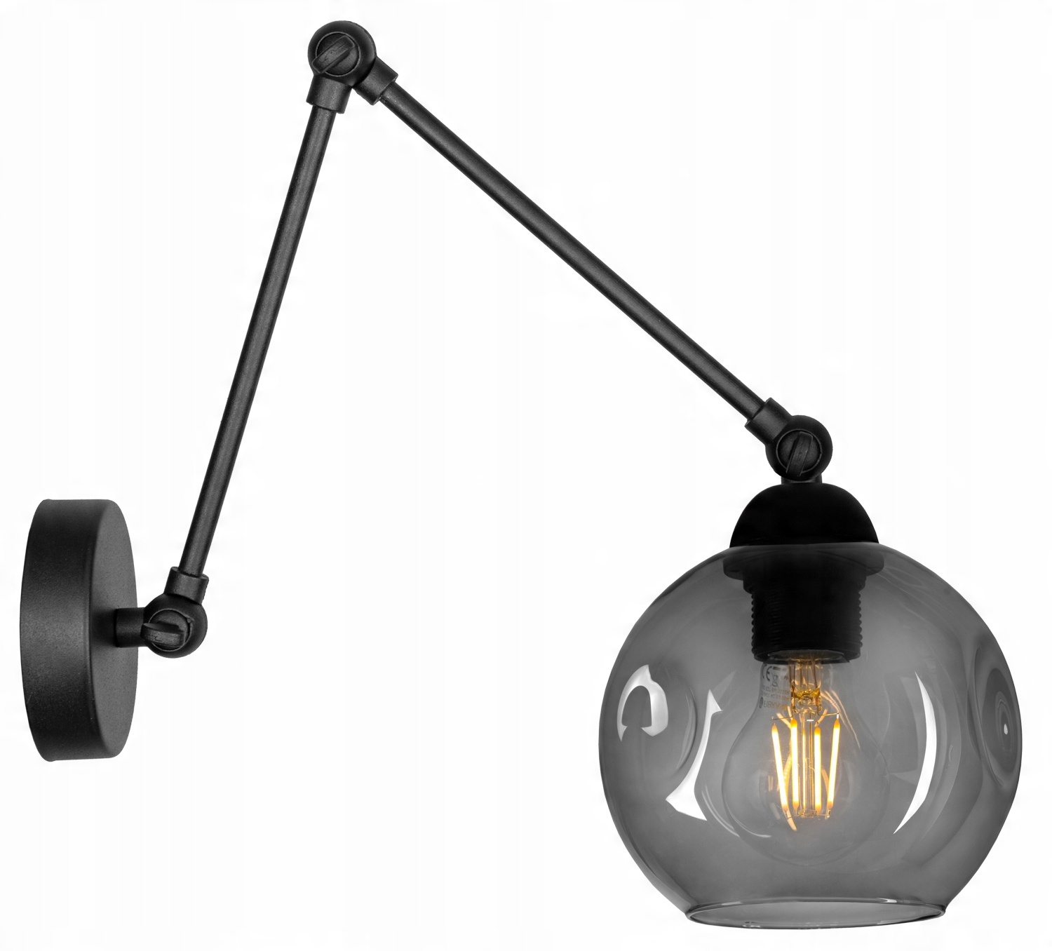 

Nowoczesna Szklana Lampa Ścienna Kinkiet Kula Led
