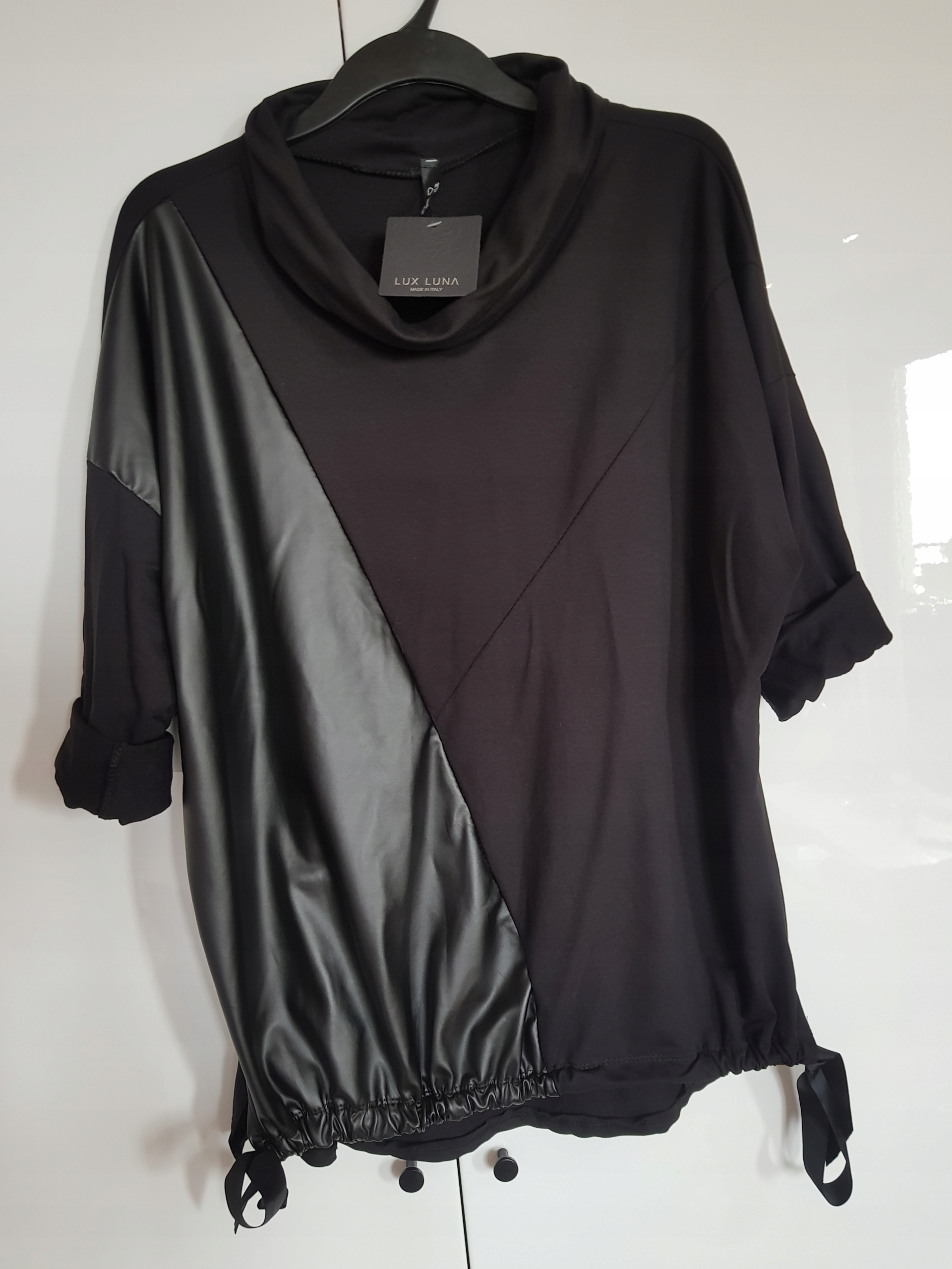 

Tunika Bluza skóra asymetryczna skórzana 46 48