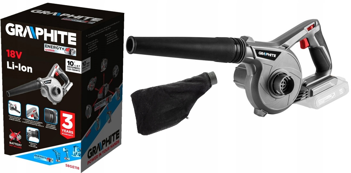 Graphite Malý dmychadlo Energy+ 18V Solo 58GE118