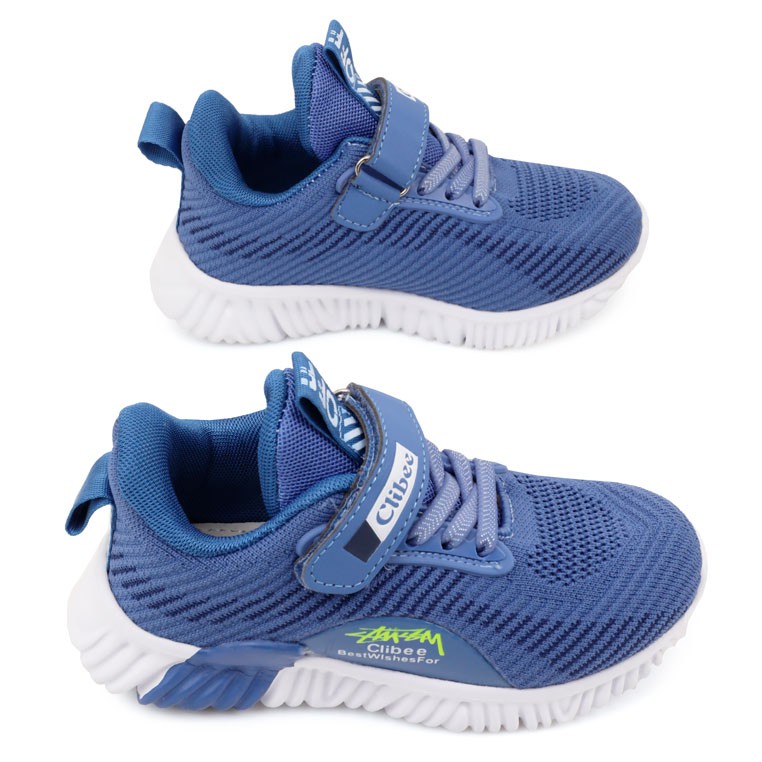 

Buty sportowe dziecięce na rzepy niebieskie lekkie