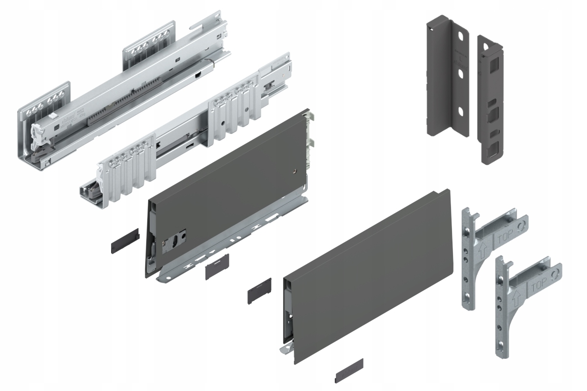 Blum Szuflada Merivobox 350 Średnia K Blm Antr 40kg