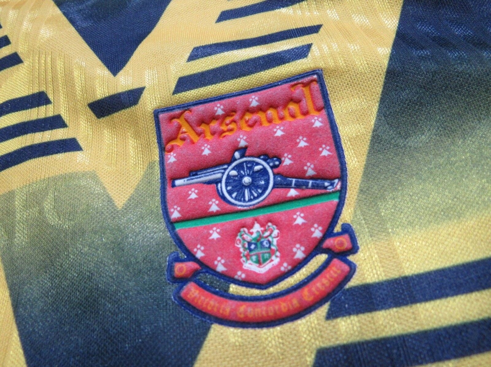 ARSENAL LONDON ADIDAS ORIGINALS BANANA 1991-1993 L Rozmiar L