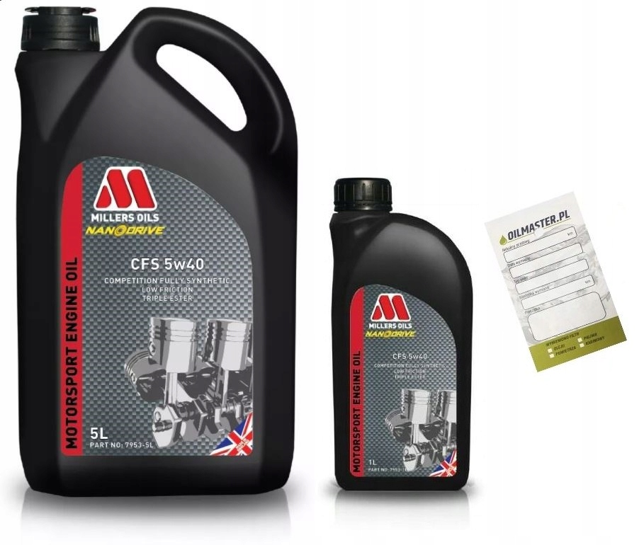 Millers Oils CFS 5W40 NT Nanodrive 6L + GRATIS
