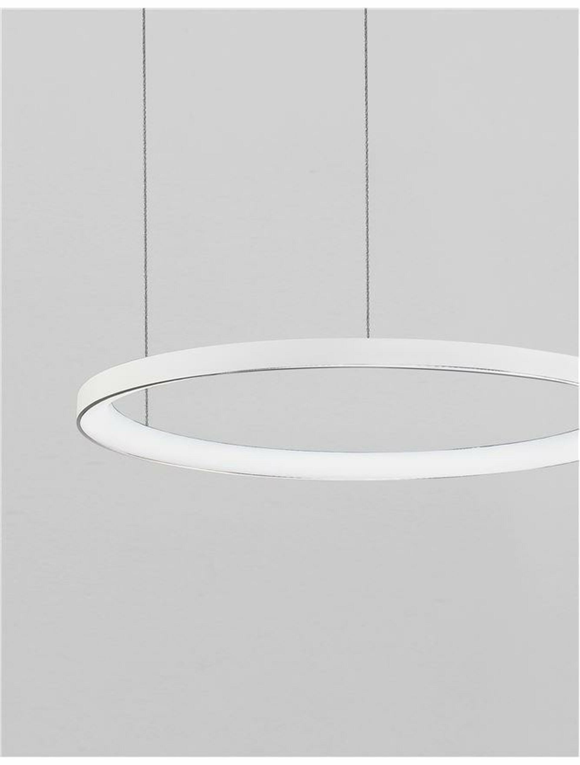 Nova Luce závesné svietidlo Pertino biely hliník a akryl Led 48W 230V 3000K I