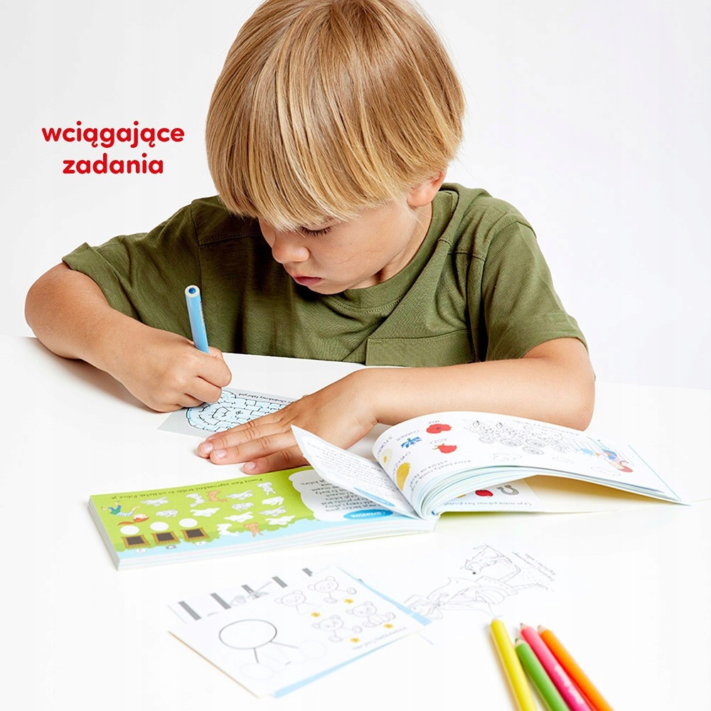 Edukacyjna Książeczka Dla Dzieci ZABAWY LOGICZNE Wiek dziecka 4 lata +