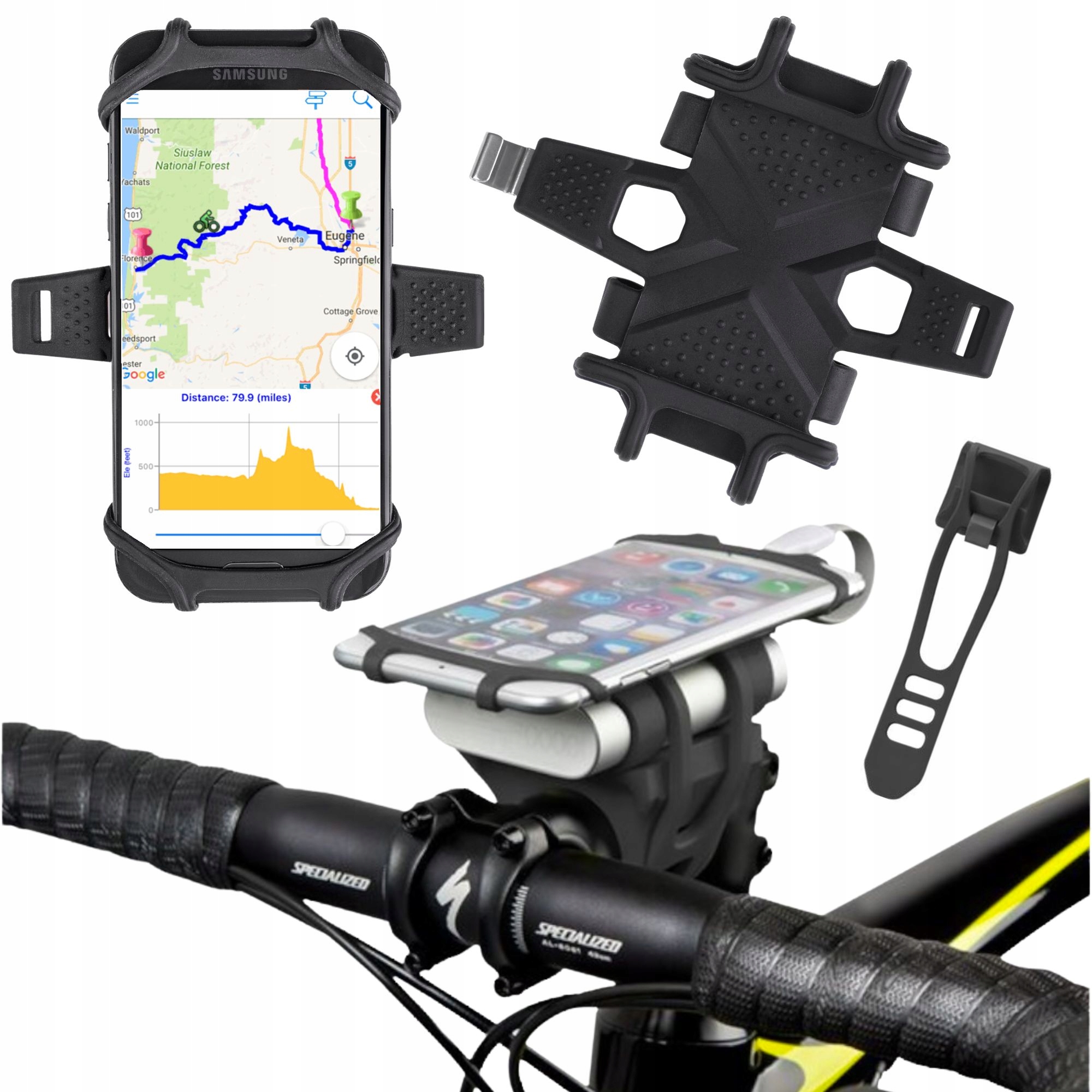 

Uchwyt rowerowy na telefon powerbank solidny rower