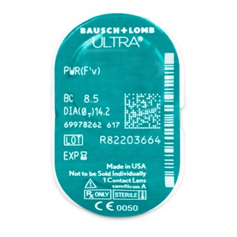 

Soczewki Ultra Bausch+Lomb 1 szt. moc -3,75