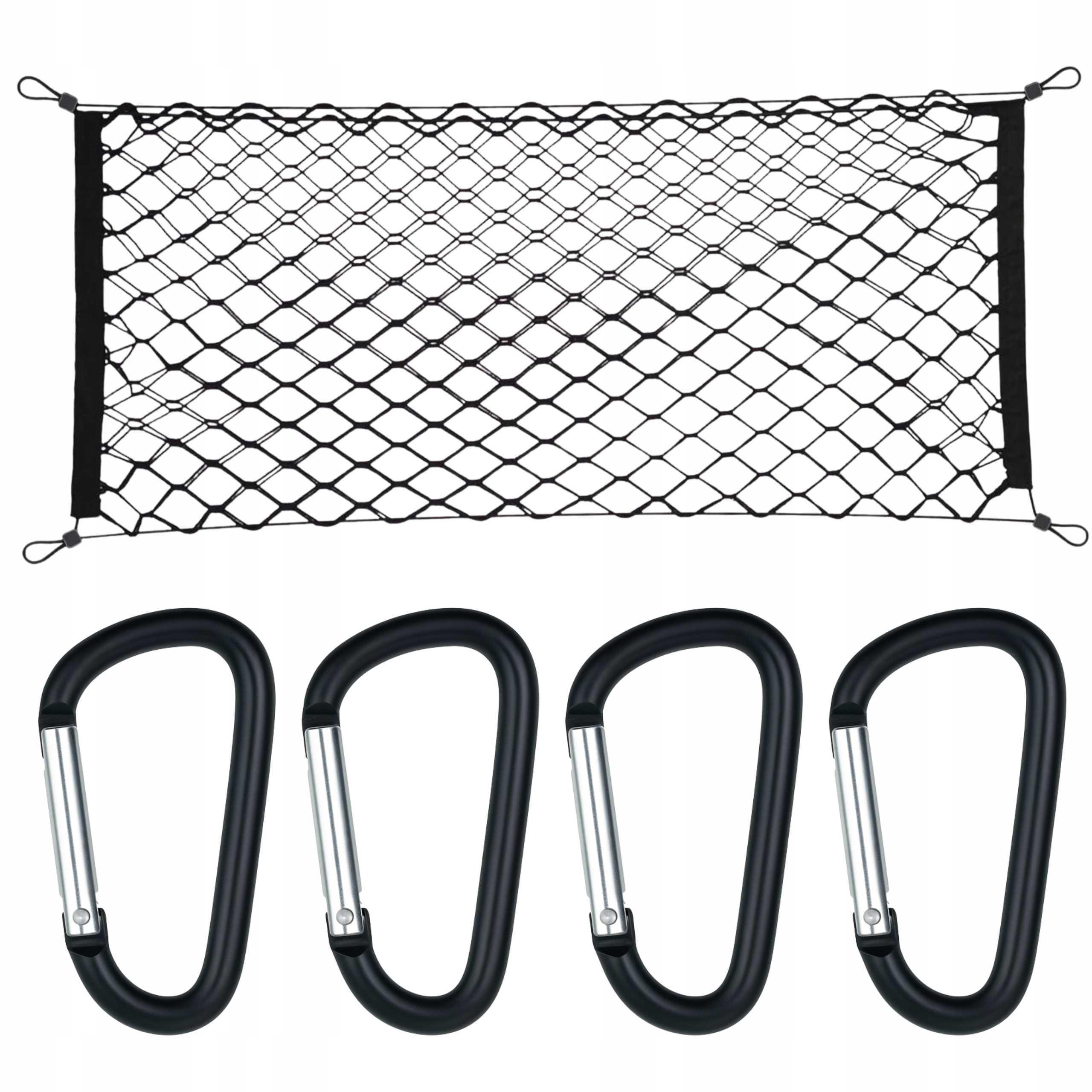 Siatka Mocna 130x45cm Samochodowa Do Bagażnika Zabezpieczenie Bagażu Długa
