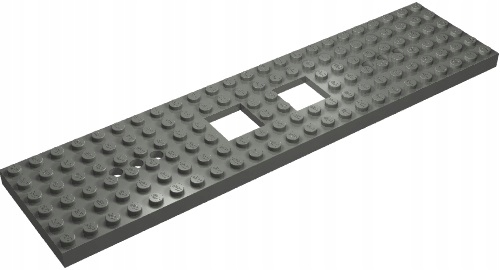 

4You Lego Train 92088 Podwozie Pociąg 6X24 C.szary