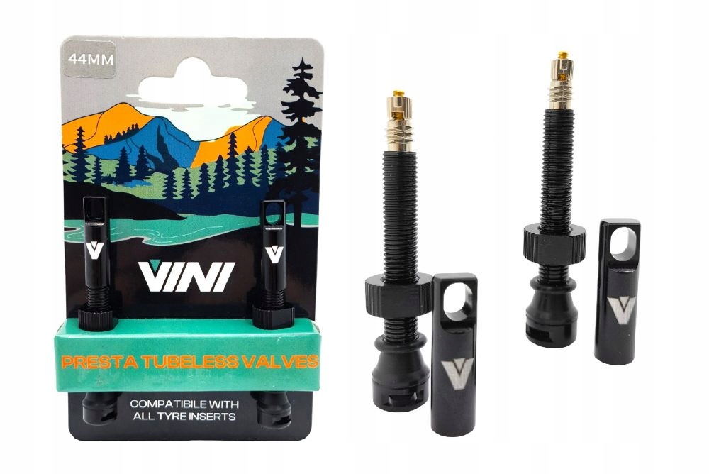 Wentyle Bezdętkowe Tubeless Vini 44mm Czarne Mtb Gravel
