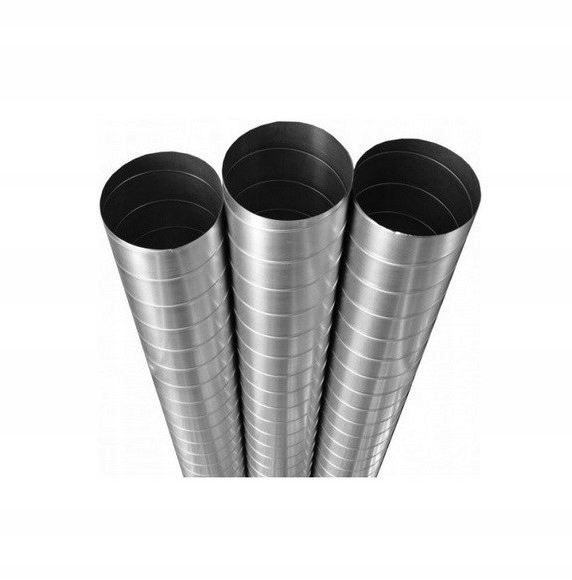 Trubka Spiro tuhá, pozinkovaná, ventilační kanál fi 150 1 m, Sada 8 ks