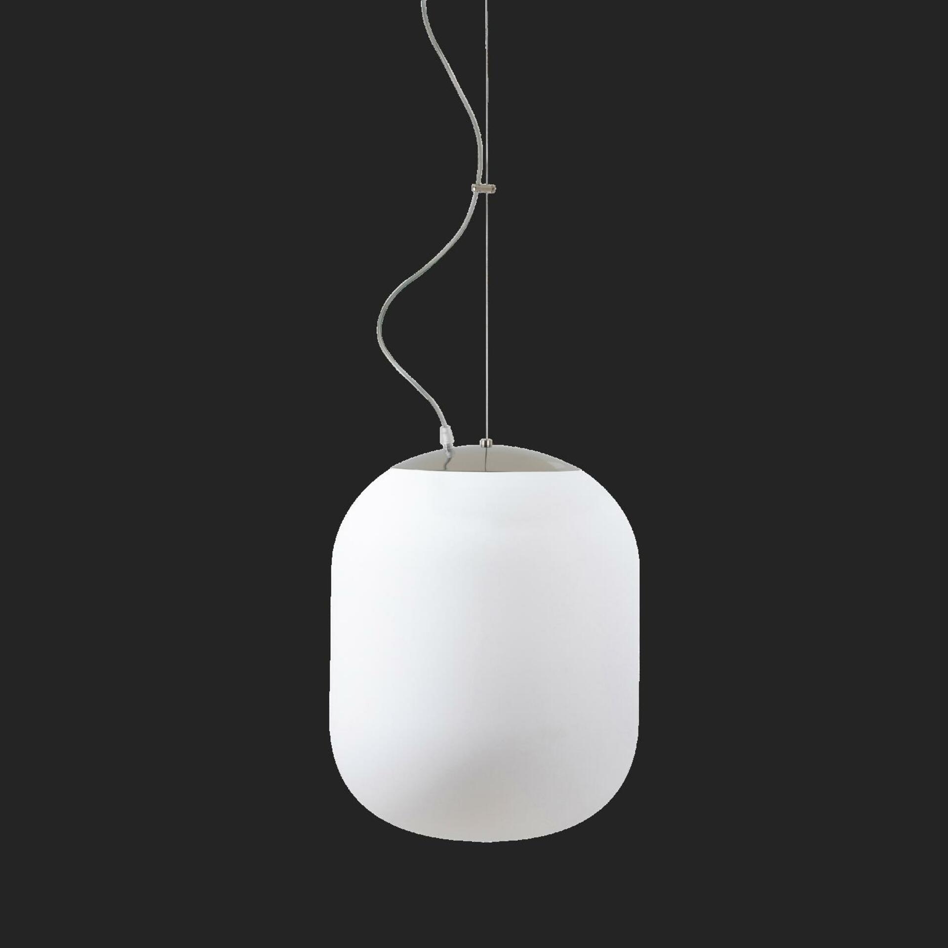 Osmont 62372 Tania L2 Hp závesné sklenené svietidlo nerez leštená biela IP4