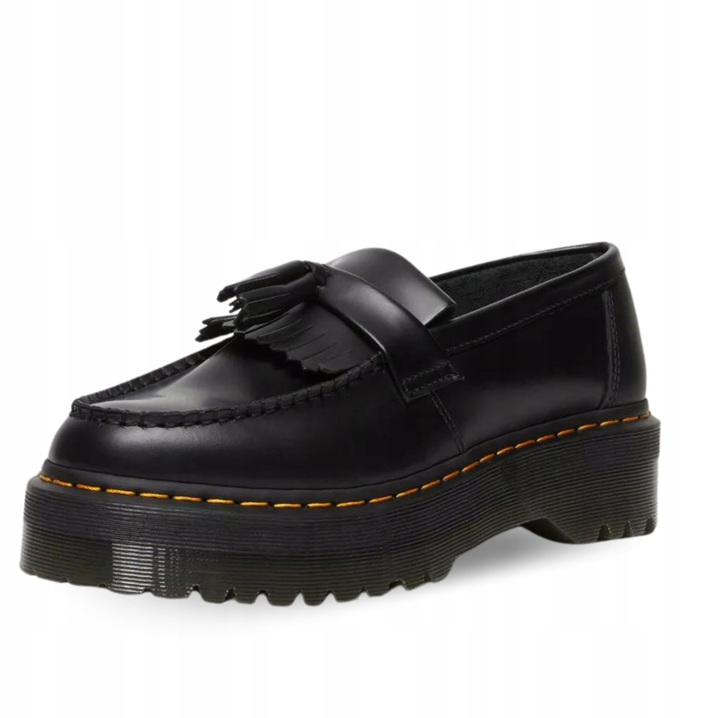 Dr Martens Černé Polobotky Loafers S Třásněmi Na Platformě 37 U2A