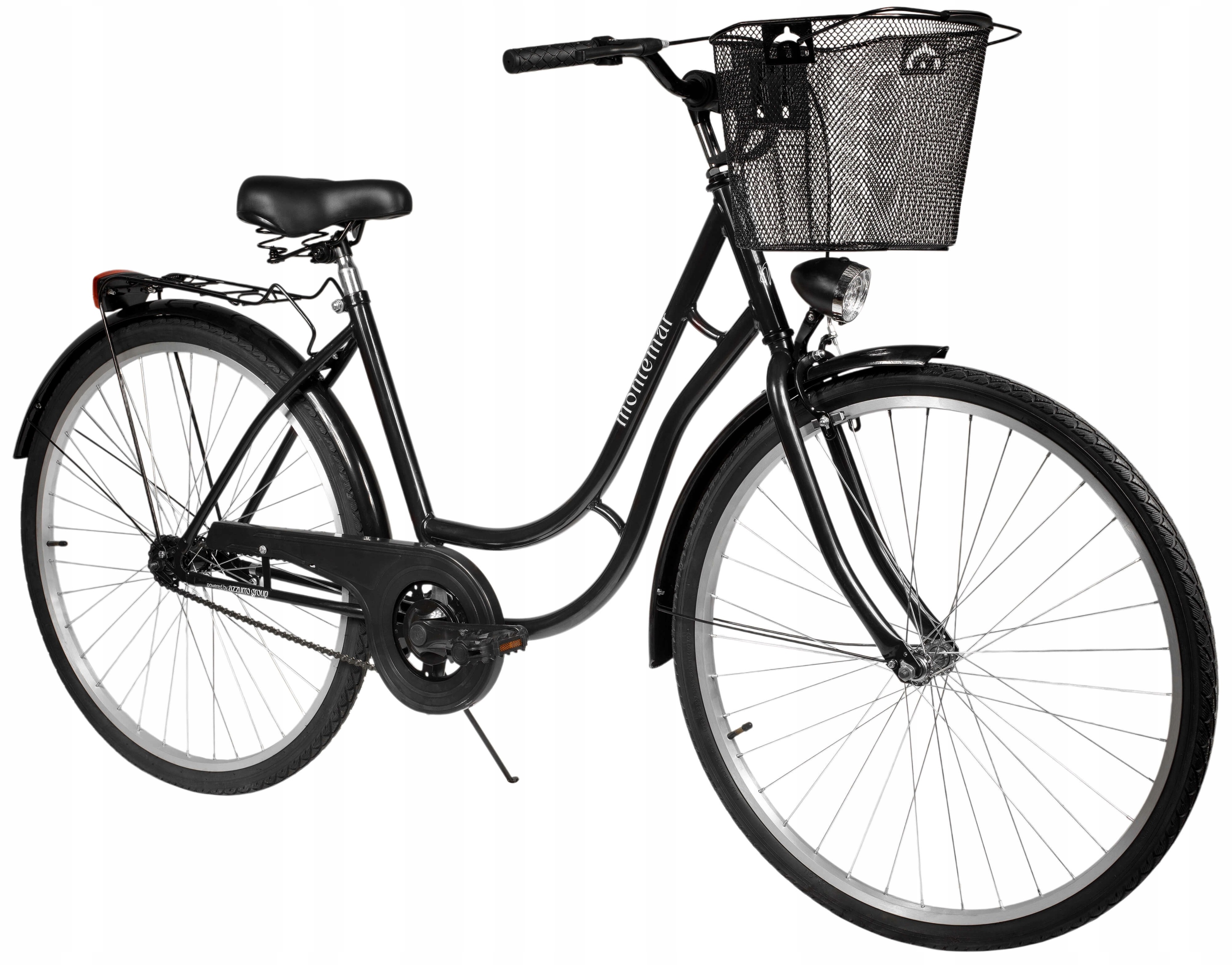 Rower Retro Damski Damka Męski Miejski Montemar 28 Czarny Polski producent