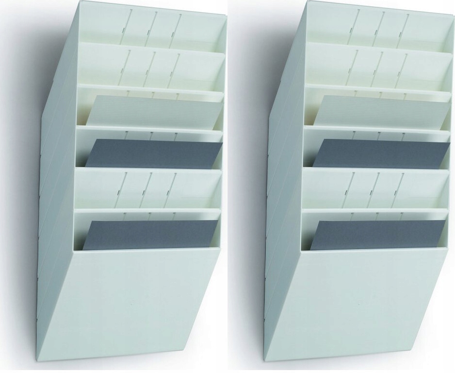 6 pojemników na dokumenty katalogi A4 Durable x2